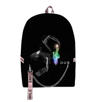 2020 new michael joseph jackson 3d digital color printing campus student backpack laptop bag youth hip hop fashion menwomen bag