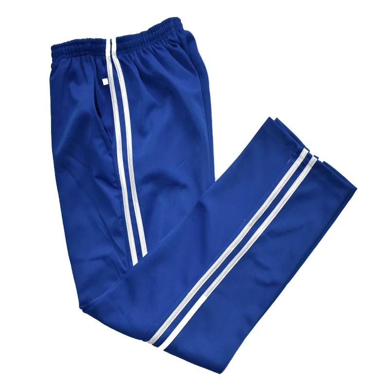 

2019 Spring Summer Men's Casual Sweatpants Men Basic Trousers Tracksuit Side Stripe Slim Breathable Sportswear Track Pants