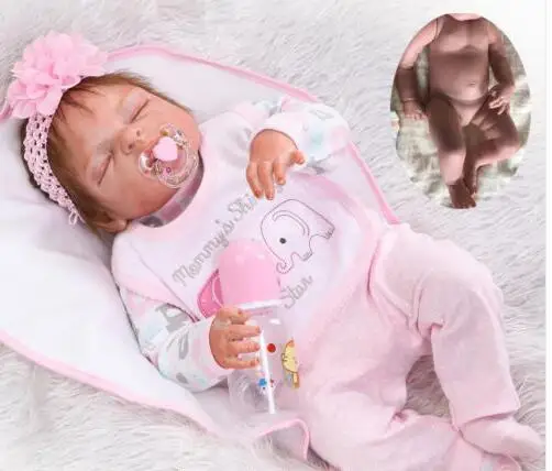 

23" Full Body Silicone Reborn Dolls Baby Girl Lifelike Newborn Kids Gifts UK Unisex Lifestyle