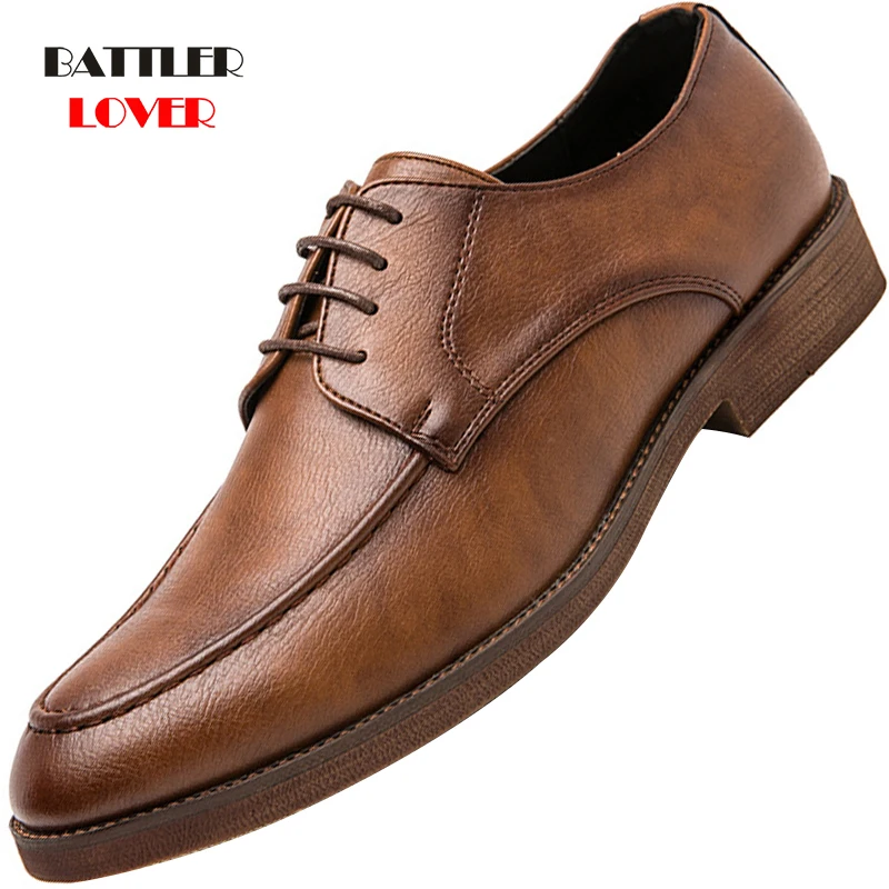 

2021 Men Fashion Leather Formal Shoes Punk Biker Black Dress Shoes for Male Oxford High Quality Party Driving Footwear Moccasins