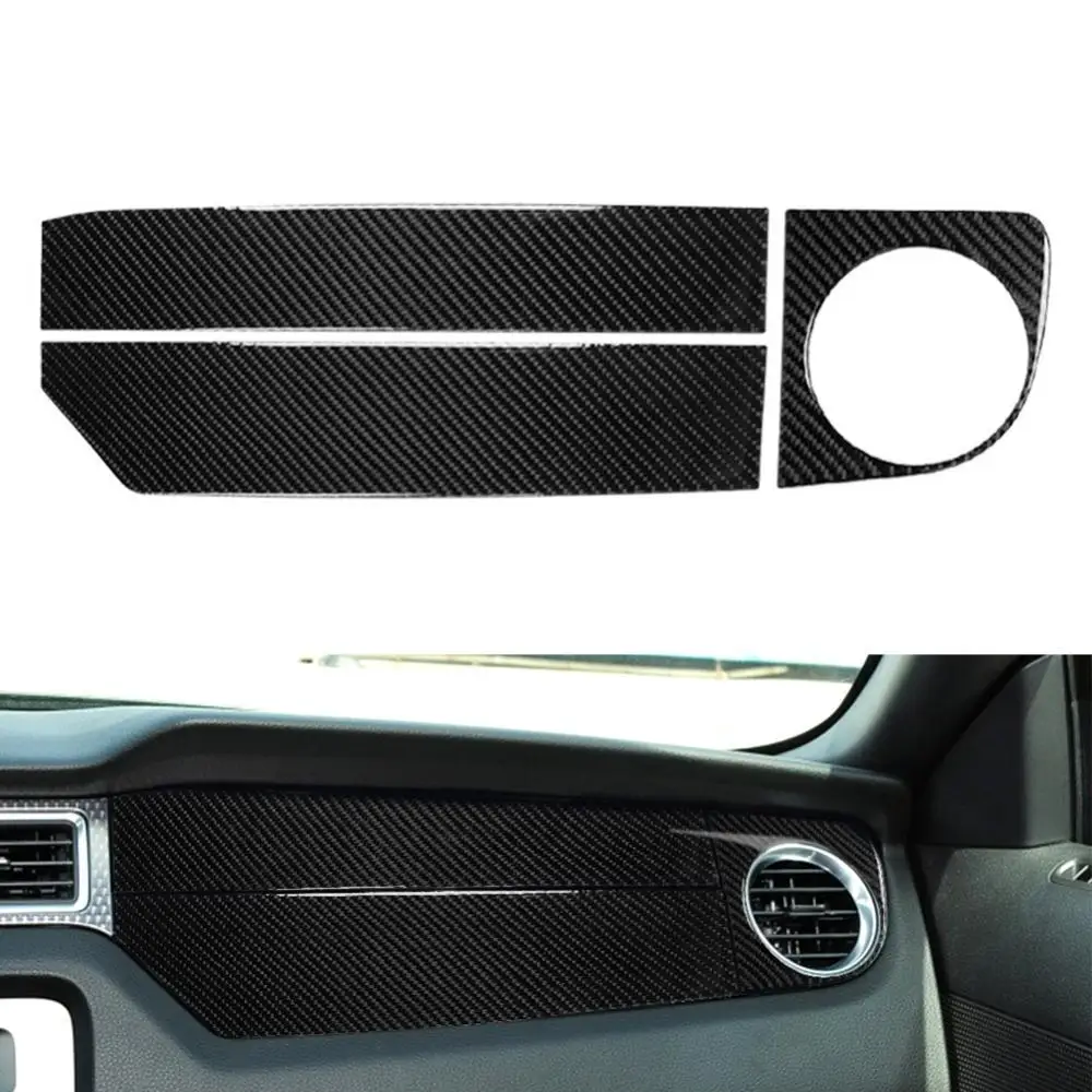 

50%HOT Right Copilot Air Outlet Carbon Fiber Interior Trim Cover for Ford Mustang 09-13