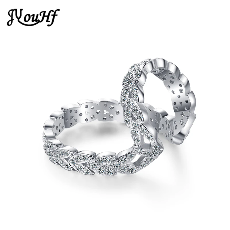 

JYouHF Luxury 925 Sterling Silver Ear Cuffs Earrings for Women Fashion AAA Zircon Leaf Gold Silver Earrings Without Hole Jewelry