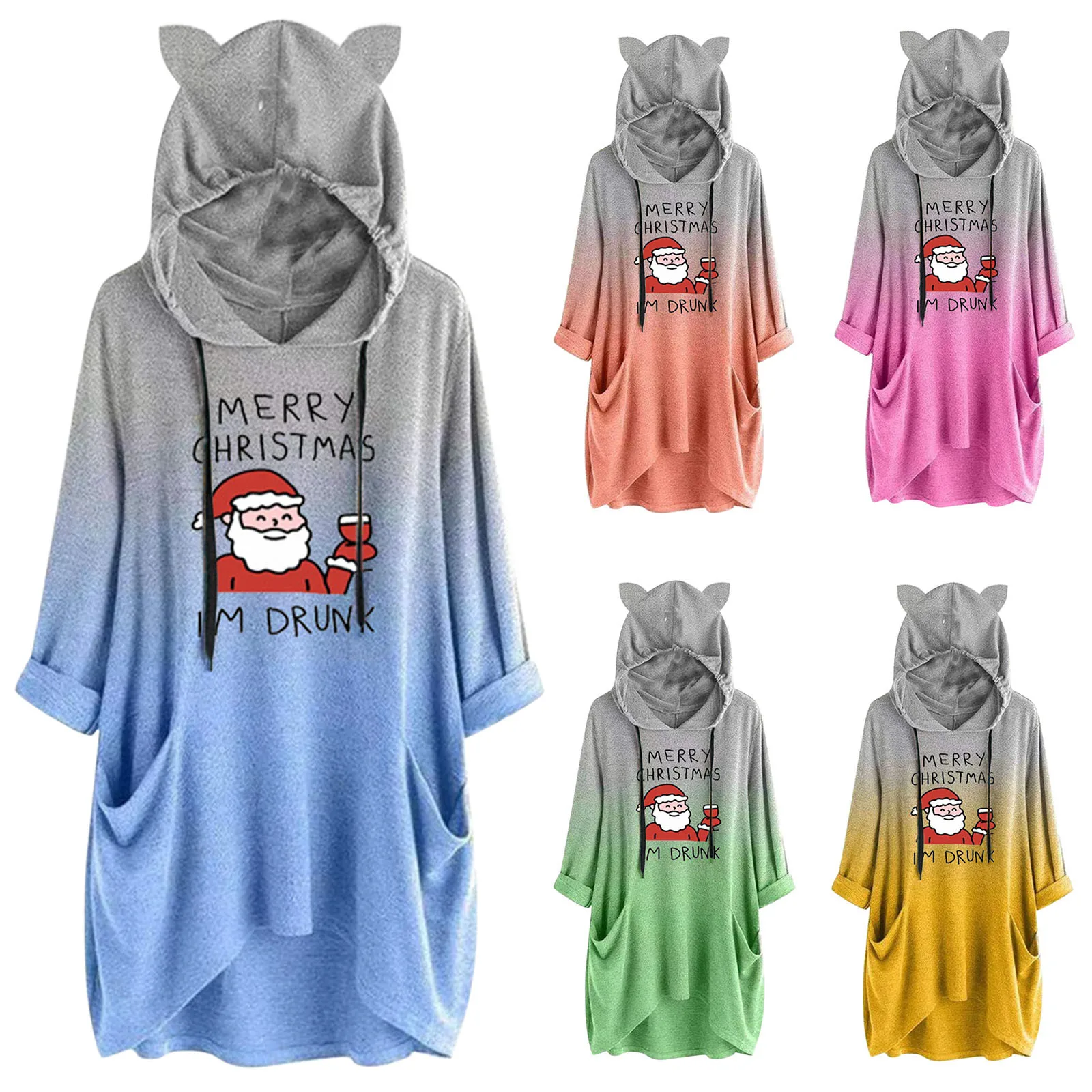 

Women's Christmas Casual Blouse Print Pullover Long-sleeved Sweatshirt Women's Hoodies & Sweatshirts