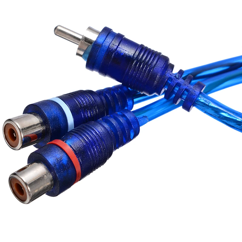 2 шт. Новый 30 см RCA аудио кабель для микрофона Y-образный сплиттер адаптер 1 штекер