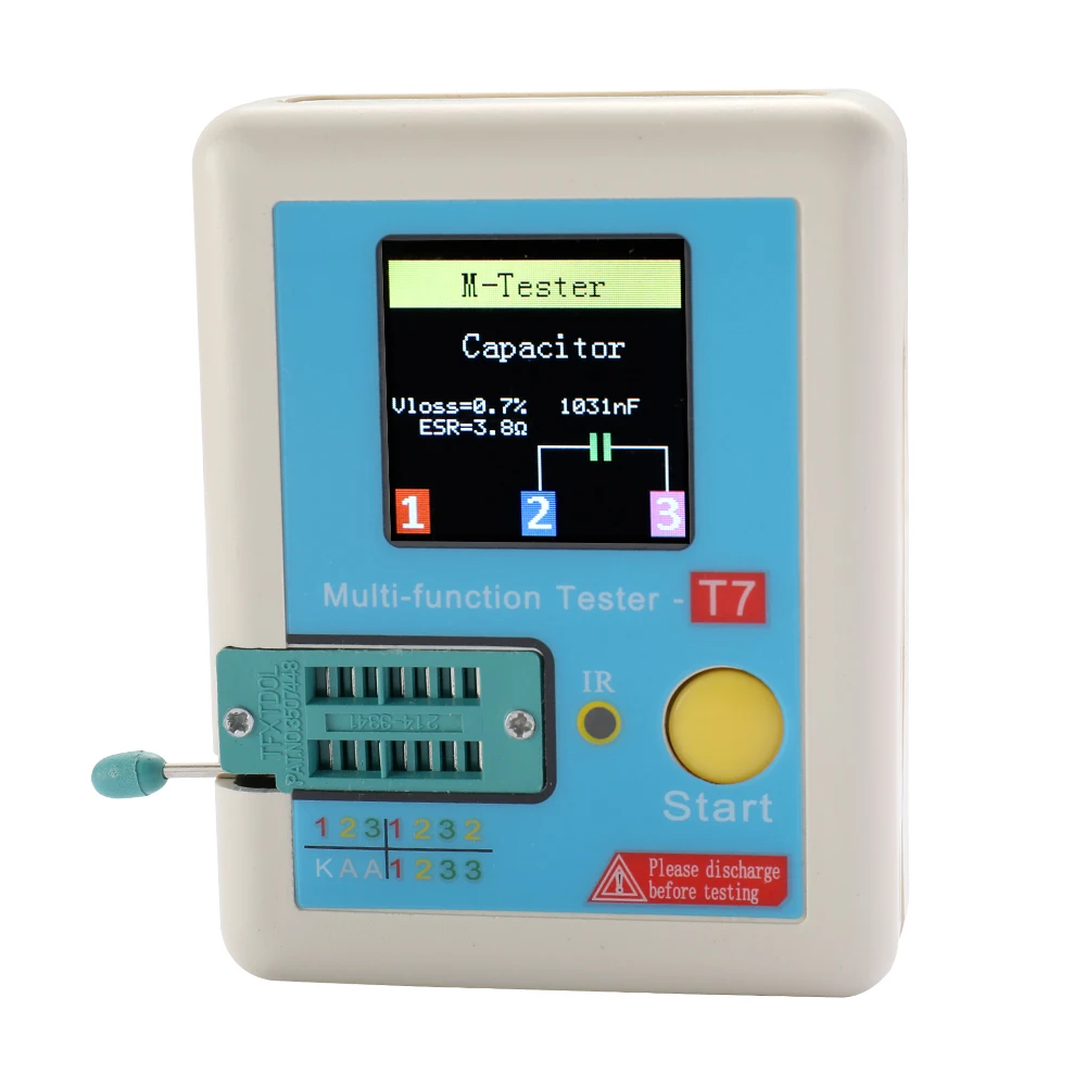 Тестер транзисторов TFT тестер емкости триодов диодов ESR NPN MOSFET ИК