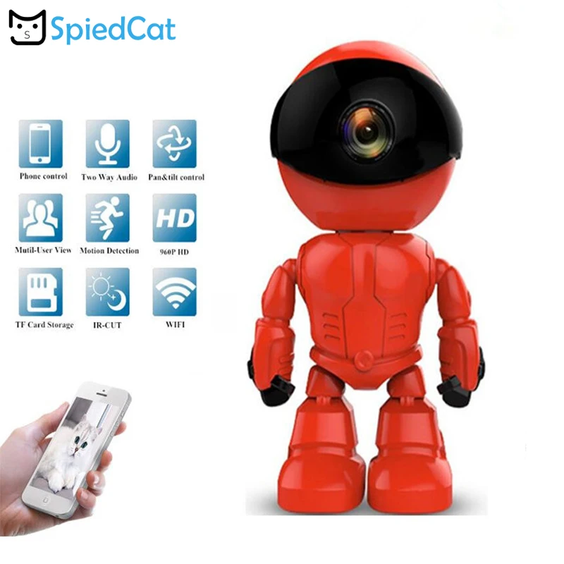 960P HD робот Pet мониторинг для детской безопасности Беспроводная ip камера wifi