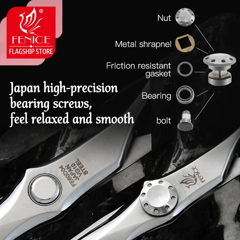 Ножницы для парикмахерской Fenice 6 0 дюйма профессиональные стальные ножницы