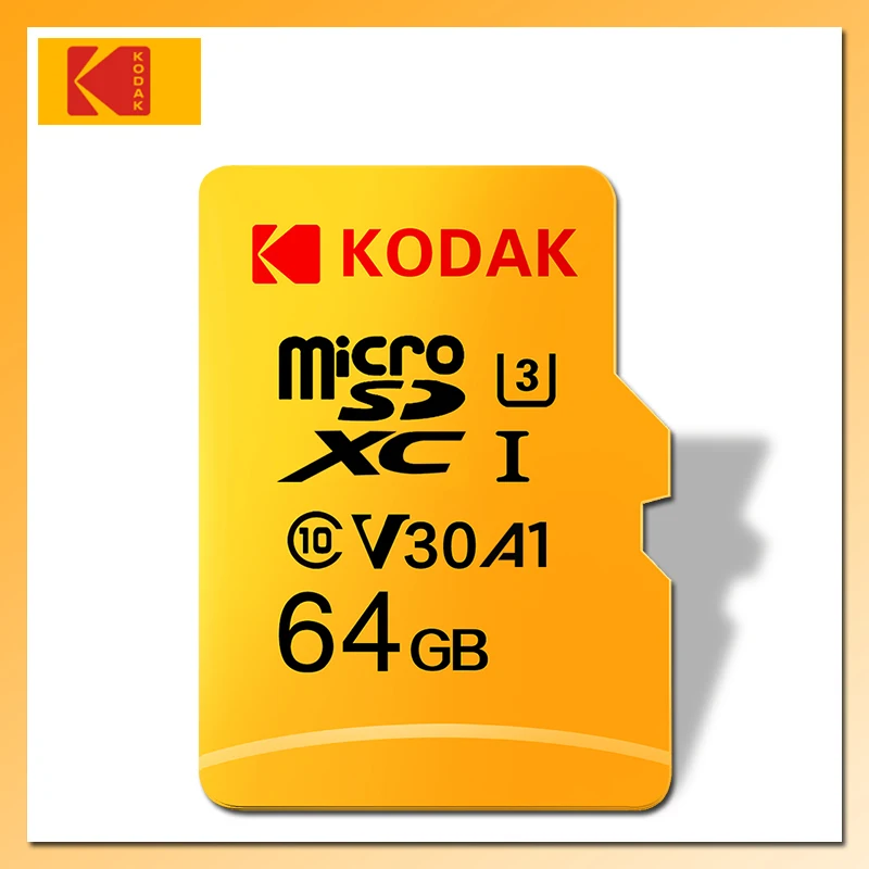 Карта памяти KODAK Micro SD класс 10 128 ГБ 64 32 16 U1 4K U3 256 512 ГБ|Карты памяти| |