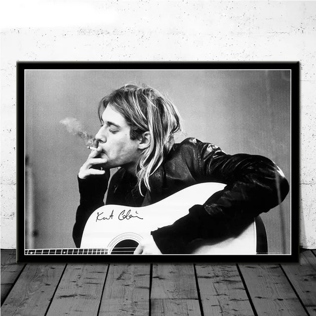 

Kurt Cobain Rock Music Band Muziek Singer Ster Poster Prints Canvas Painting Wall Art Pictures Voor Kamer Home Decor Modular