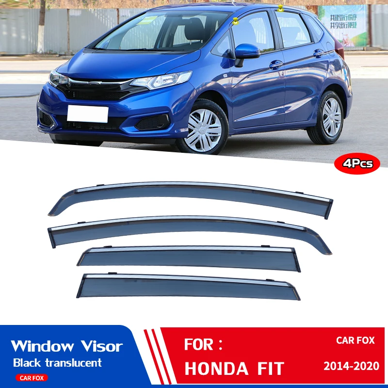 

Applicable to Honda Fit window rain shield for Honda Car rain shields to cover rain-proof window strips 4PCS/SET 2014-2020