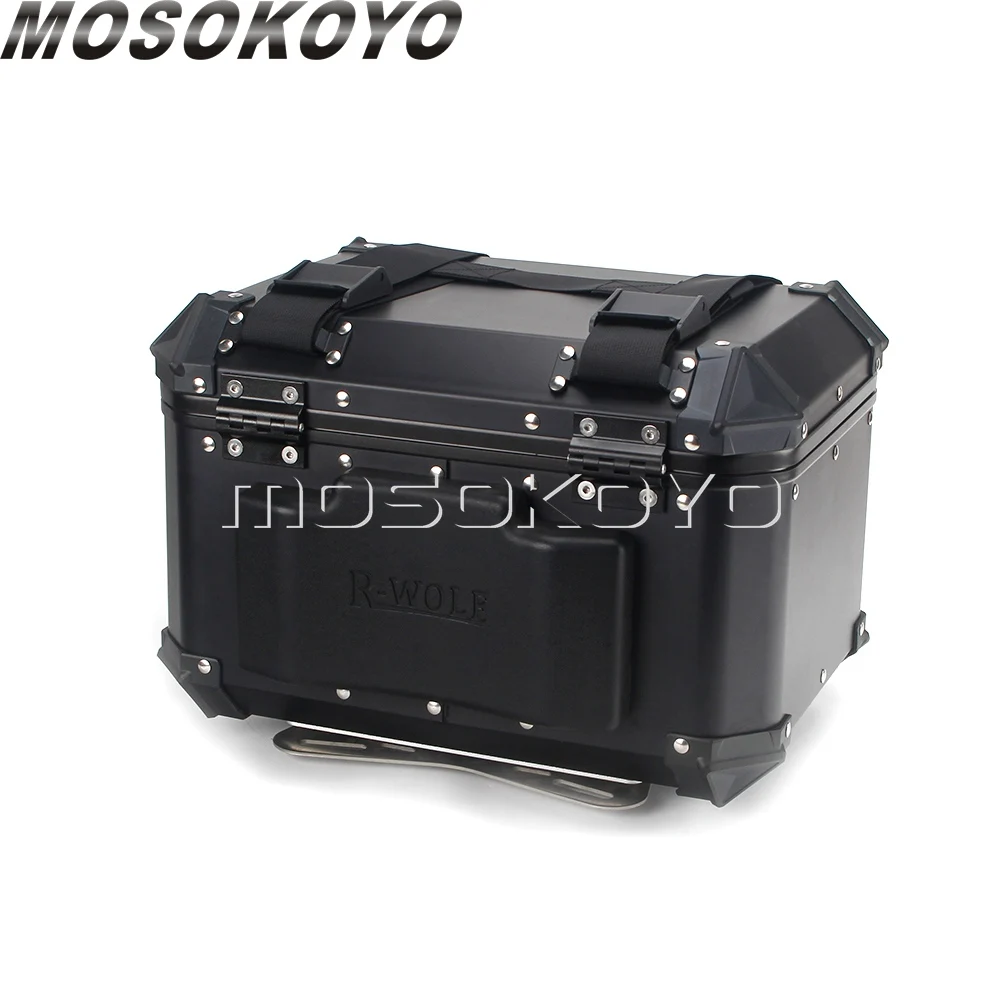 

36L Side Box Saddle Bag Luggage Pannier Cargo Aluminum Travel Suitcase for Honda BMW Triumph Universal 42L Top Case Tail Boxes