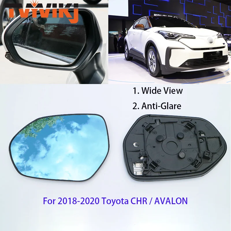 Боковое зеркало заднего вида TVYVIKJ синее стекло для Toyota CHR AVALON 2018 2019 2020