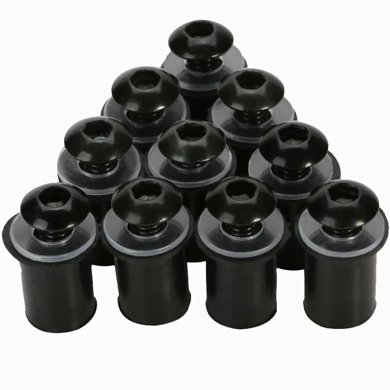 10 шт. 5 мм Мотоцикл ветрового стекла болт винт комплект фиксированные