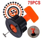 75 шт. плитка уравнитель Набор для локатора горизонтальный клиновая плитка уравнитель плоскогубцы выравнивания Регулируемый Системы для напольных покрытий стены расшивки