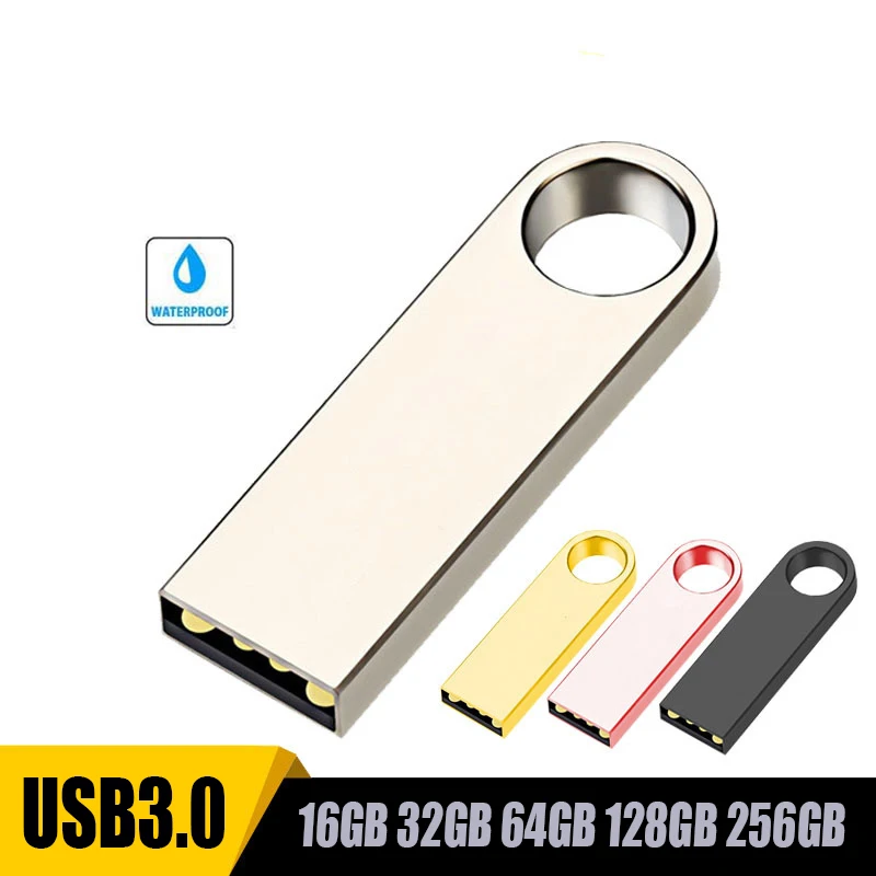 USB флэш-памяти Stick 128 ГБ флэш-накопитель 1 ТБ 512 256 непроницаемый металлический