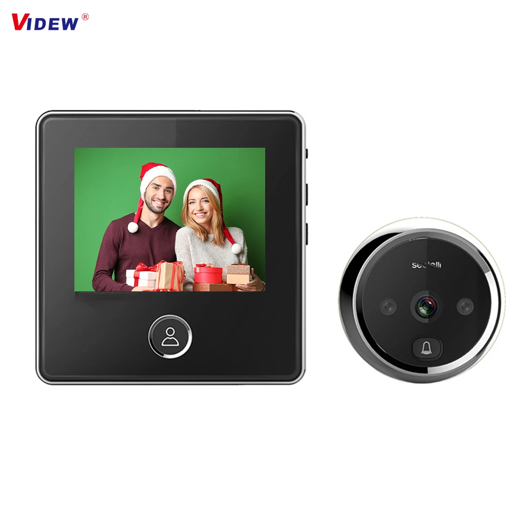 VIDEW Door Viewer Peephole Camera Video Doorbell with Camera 3 Inch LCD Monitor 120 Degree Wide Angle IR Night Vision