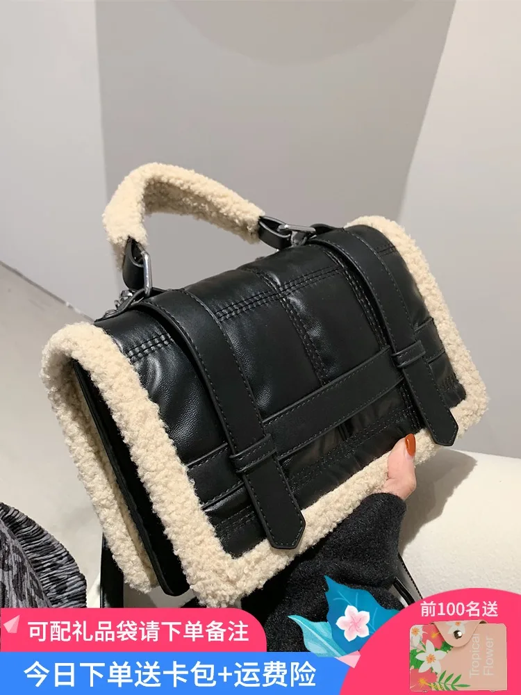 

Belvah Sac Be Luxe Femme Mini Crossbody Makeup Bag Interior Slot Pocket Shoulder Satchel High Quality Pu Top-Handle Bags Purses