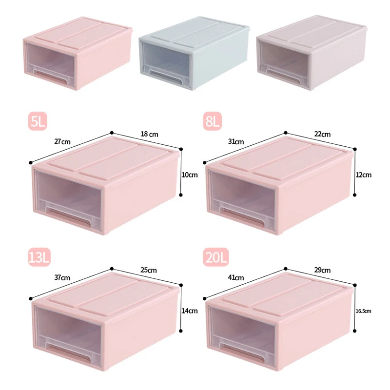 Пластиковый ящик для хранения Чехол Организатор ящика Портативный Стекируемые