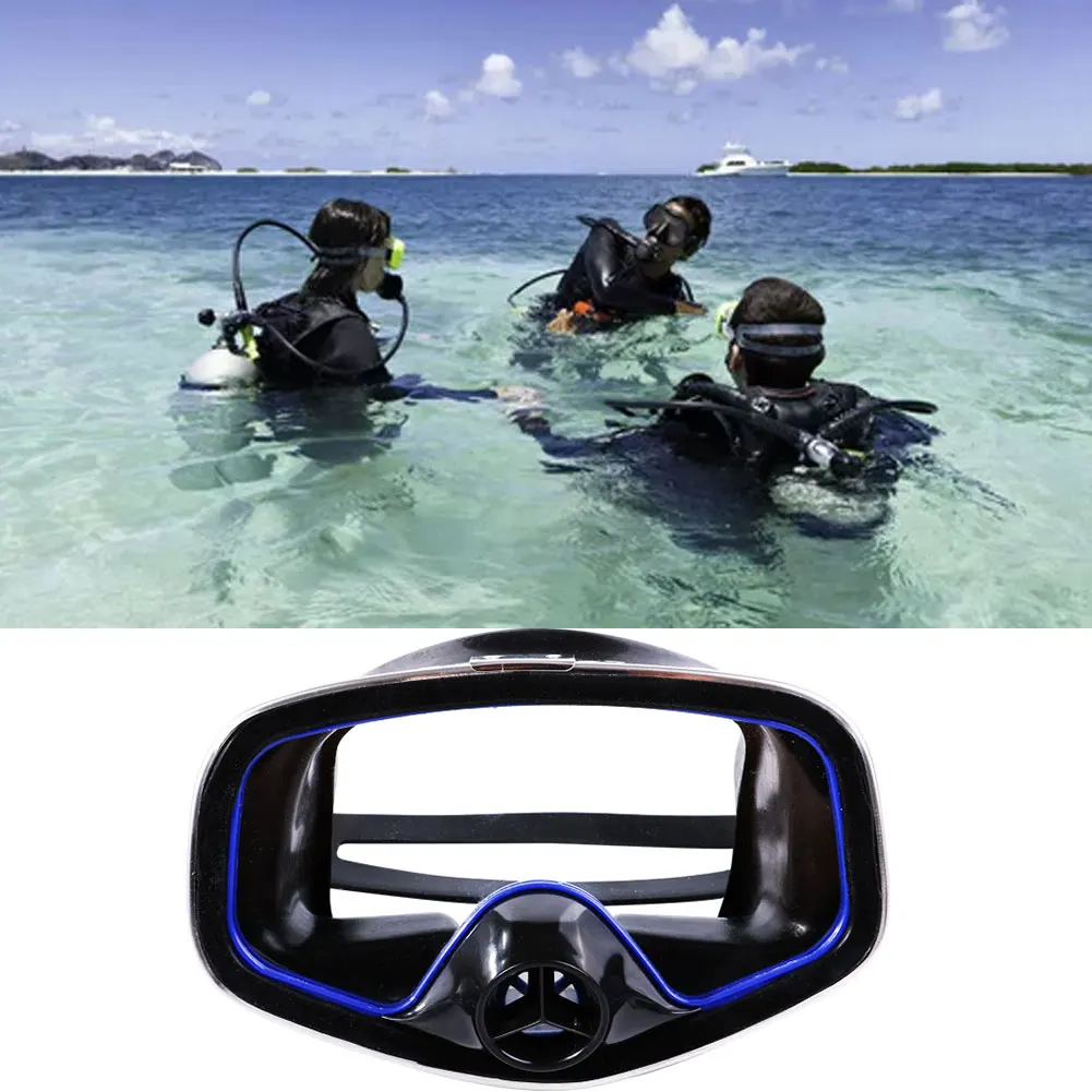 

Professional Scuba Diving Masks Snorkeling Set Adult Silicone Skirt Anti-Fog Goggles Glasses Swimming Fishing Pool Equipment