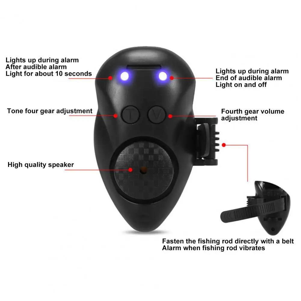 

Low Temperature Resistant Portable Reusable Impact Resistant Fishing Bite Alarm for Fishing Lover