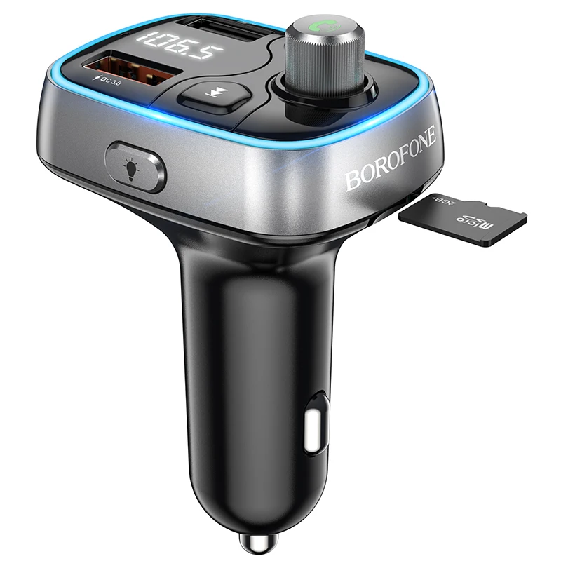 FM-трансмиттер BOROFONE с поддержкой Bluetooth 5 0 и двумя USB-портами | Мобильные телефоны