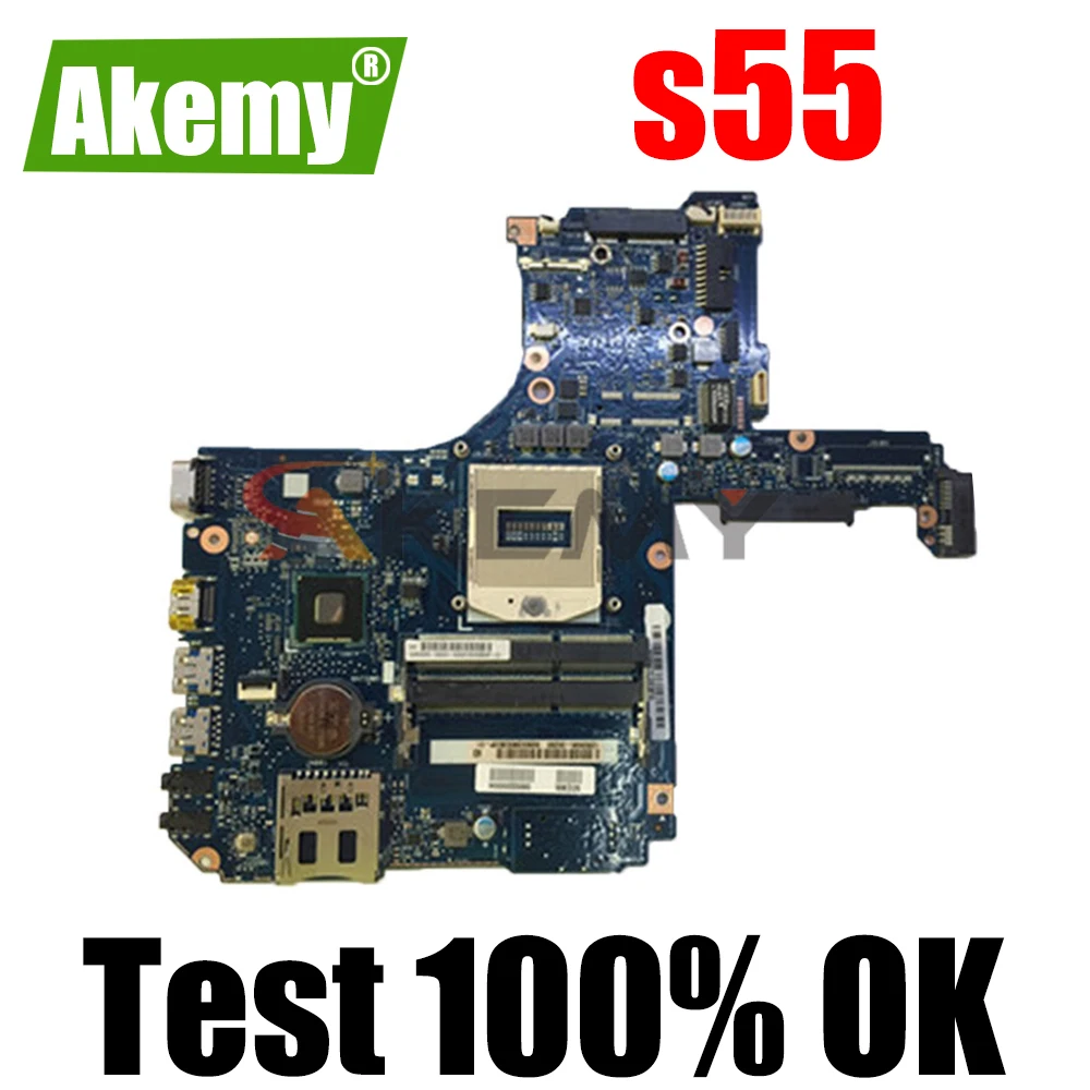 

Материнская плата AKEMY для ноутбука toshiba s55 H000053210 SJTNV HM70, работает с материнской платой