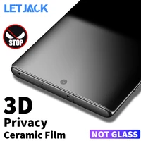 3d full soft ceramic privacy screen protector for samsung galaxy note 10 plus s10 s20 plus note 20 ultra anti spy film not glass