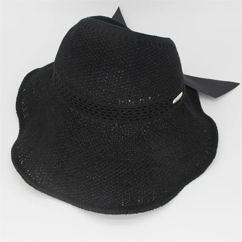 

Sun Hat Female Empty Top Hat Roll Sun Hat Big Brim Sunscreen Hat Straw Hat Summer Cool Hat Fashion Fisherman Hat
