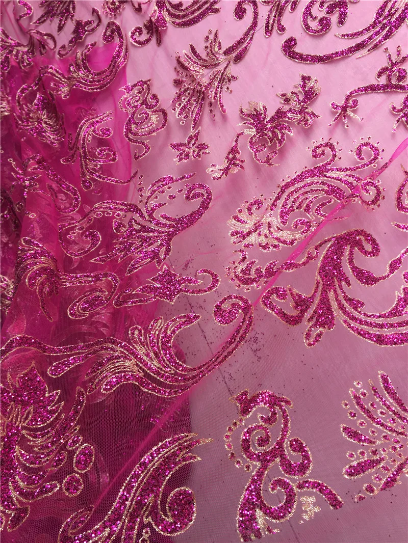 

Фантастическая вышитая африканская сетчатая кружевная ткань серебряное золото клееная блестящая французская Тюль кружевная ткань