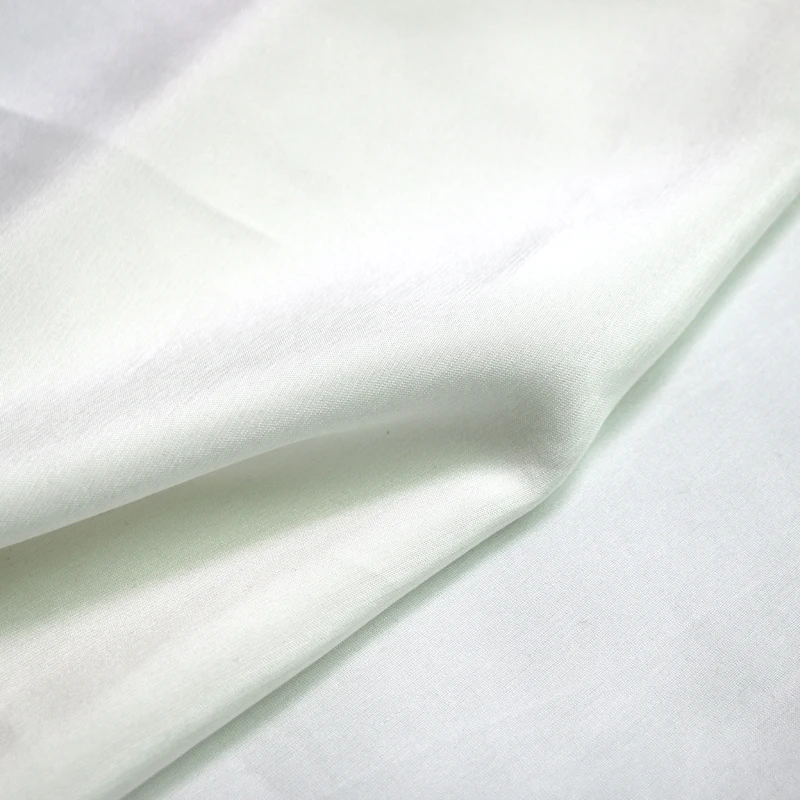 

100cm*110cm Heavy Silk Fabric Crepe De Chine Natural White Wedding Gown Material Cotton Silk CDC