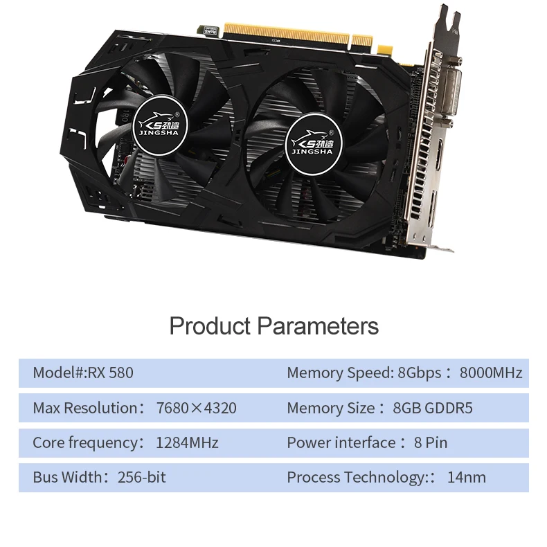 Видеокарта RX 580 8 Гб 256Bit 2048SP GDDR5 Графика карты для AMD Radeon серии VGA RX580 8g