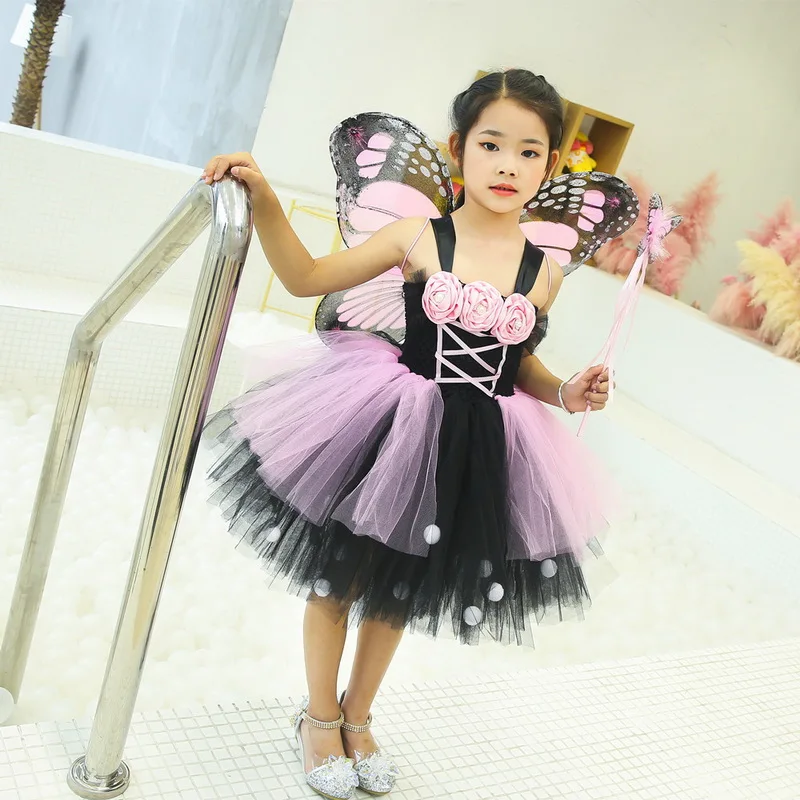 1 комплект платье-пачка с бабочками для девочек детский карнавальный костюм феи
