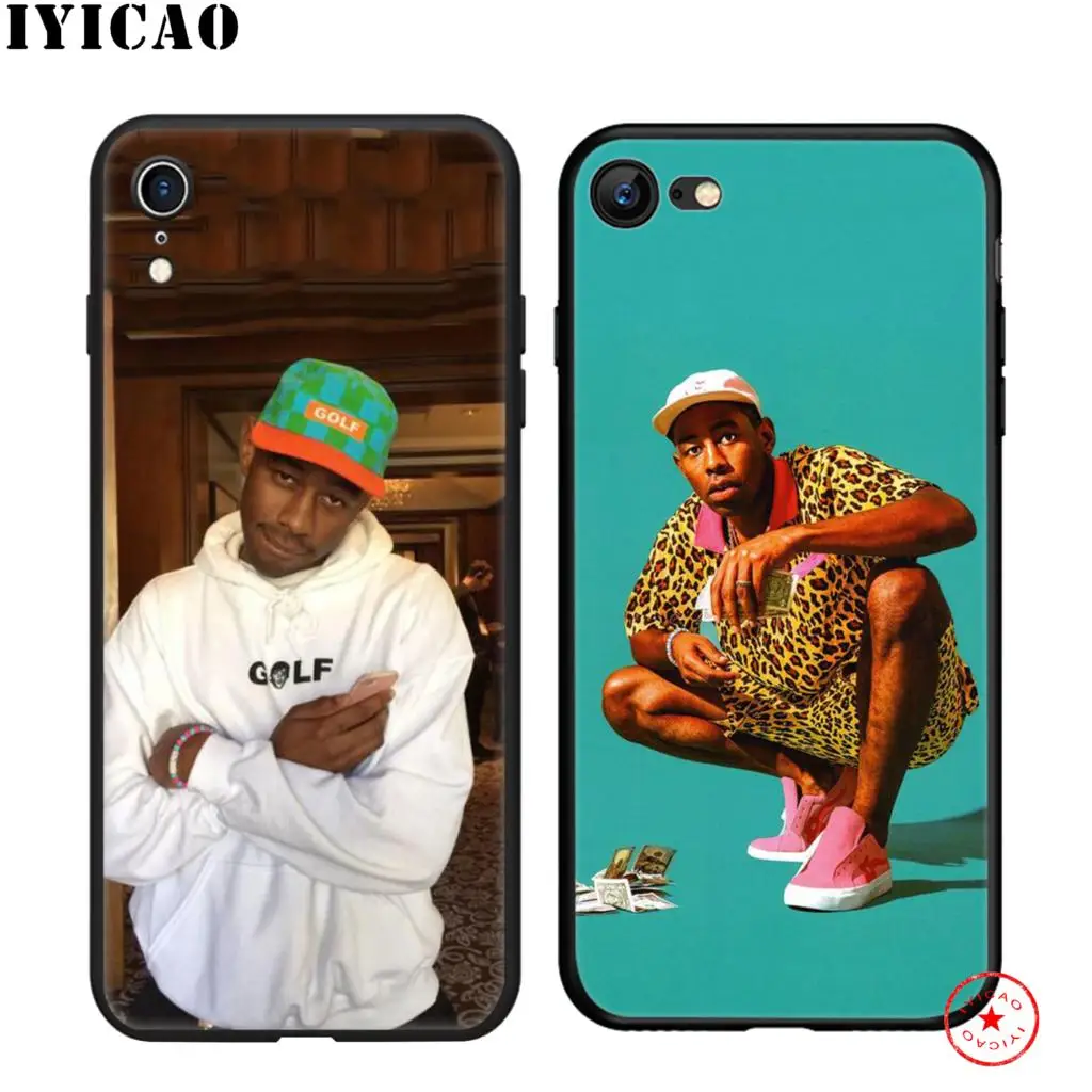 Мягкий Черный силиконовый чехол IYICAO tyler the creator для iPhone 11 Pro Xr Xs Max X или 10 8 7 6 6S Plus 5 5S SE