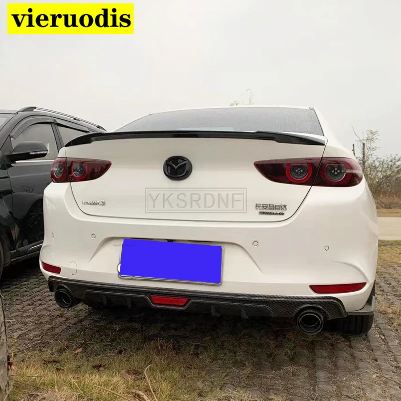 

Для нового автомобильного украшения Mazda 3 Axela 2019 2020 2021 из АБС-пластика краска цвет задний спойлер для багажника
