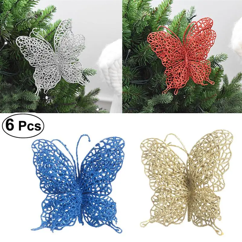 Искусственные украшения для рождественской елки свадьбы дня рождения 6