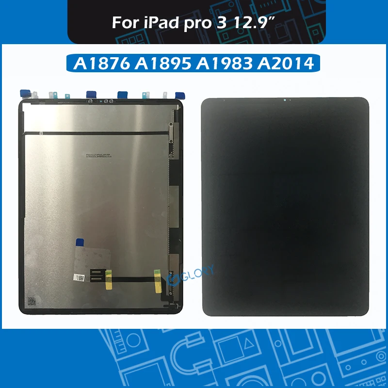 

Black A1876 A1895 A1983 A2014 LCD Screen Assembly For iPad Pro 3 12.9" 3rd Gen 2018 Touch Screen Digitizer Assembly Replacement