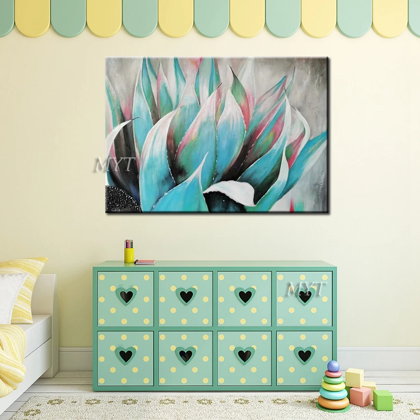 

Latest Abstract Flower Unframed Wall Decor Art Hand-painted Floral Oil Painting Design Home Wall Decorative Paintings Artwork