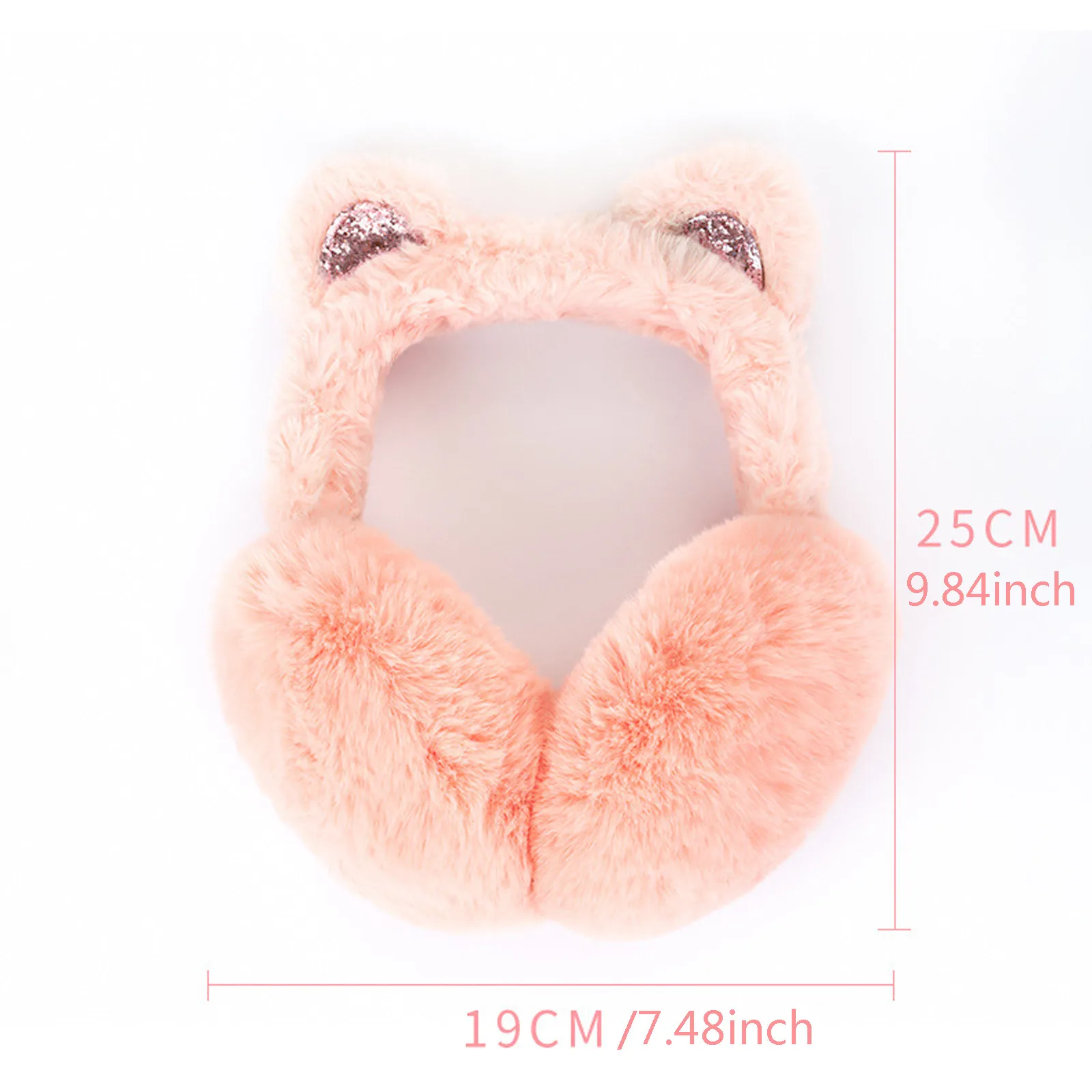 

Women Kid Cute Earmuffs Earmuffs Kids Lovely Cat Earmuff With Sequin Ears Lovely Warm Ear Muffs For Kids Women Teenager Girls