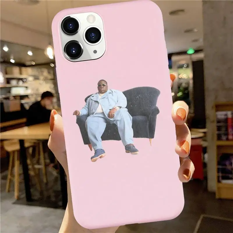 

biggie Rapper pattern Phone Case Candy Color for iPhone 6 7 8 11 12 s mini pro X XS XR MAX Plus
