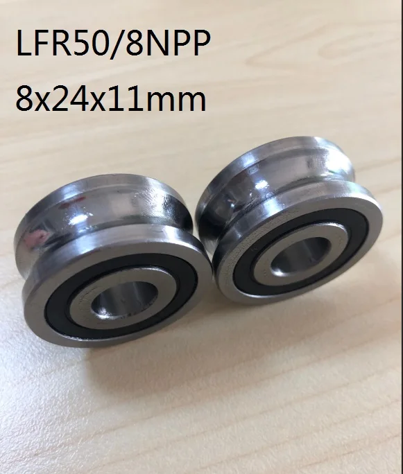 200pcs/lot LFR50/8NPP LFR50/8-6NPP 8*24*11 mm Groove pulley track roller bearing LFR50/8 8x24x11 | Обустройство дома