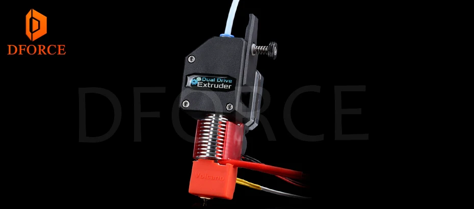 DFORCE BMG экструдер вулкан HOTEND MK8 Боуден экструдер двойной привод экструдер для 3d принтера высокая производительность для I3 printe