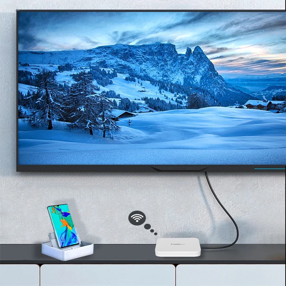 Приставка Смарт-ТВ T95 MINI H313 Android 10 Wi-Fi 2 4 ГГц HDR 4K + 16 Гб | Электроника