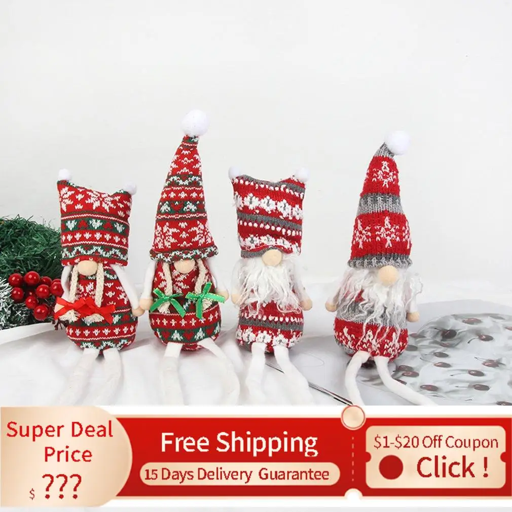 

Рождественская кукла, старики, сидящие на осанке, украшения, рождественские куклы без лица, тканевые куклы, новый год 2022