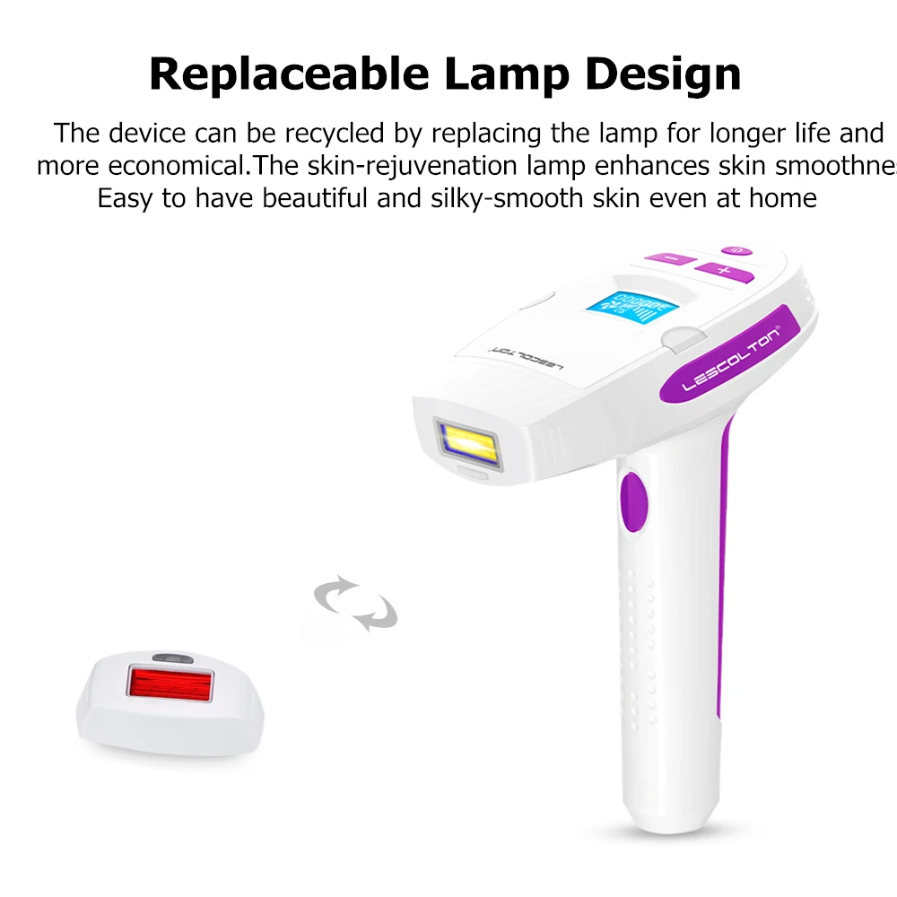 Lescolton IPL Электрический лазерный эпилятор для волос, эпилятор, постоянный Фотоэпилятор, устройство для удаления волос, лазерный Домашний Светильник, импульсы для женщин