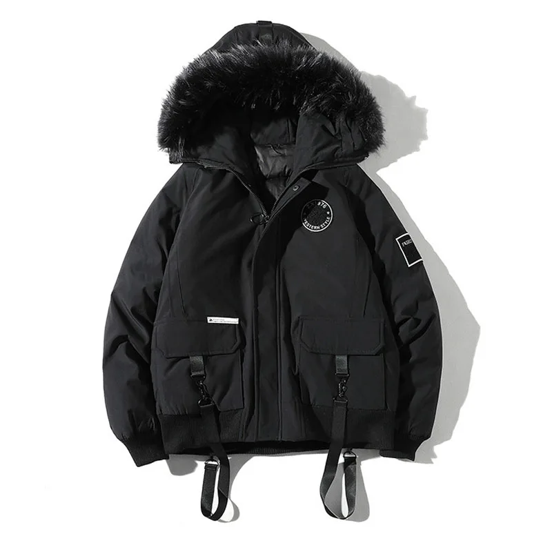 

New Fashion Hot Brand Winter Jacket Men 2019 New Parka Coat Men Overseas Fur Hood Male Jacket Cold Casual Parks S-3XL