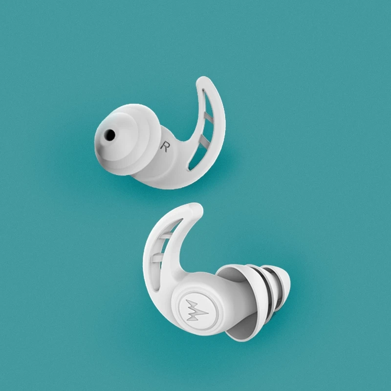 

1Pair 3 Layer Soft Silicone Ear Plugs Tapered Sleep Noise Reduction Earplugs Sound Insulation Ear Protector