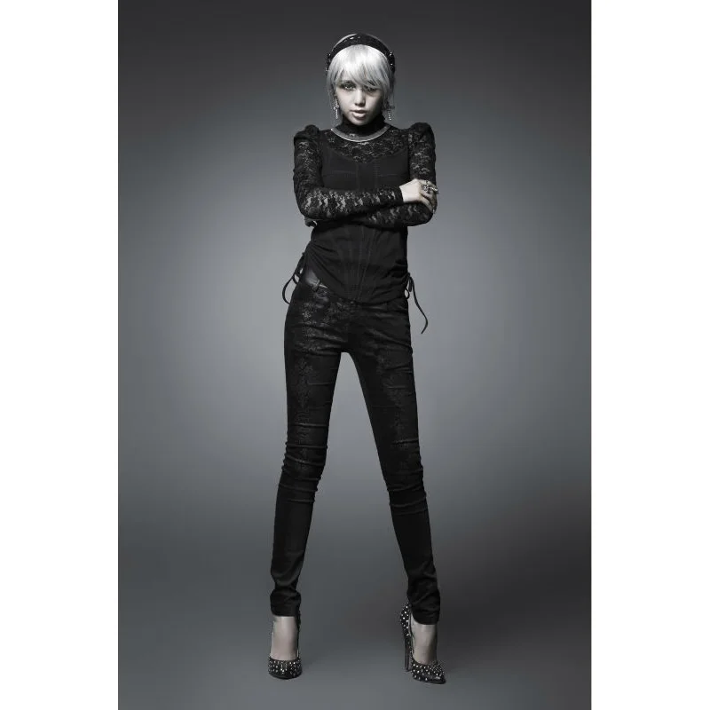 Женские облегающие брюки с цветочным принтом винтажные длинные в стиле