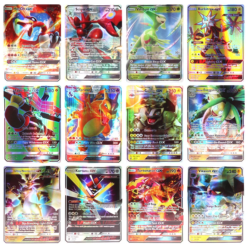 Juego de cartas de Pok&eacute;mon franc&eacute;s para ni&ntilde;os, juego de cartas de Pok&eacute;mon de 50-200 uds, GX Vmax V Max, batalla brillante-2