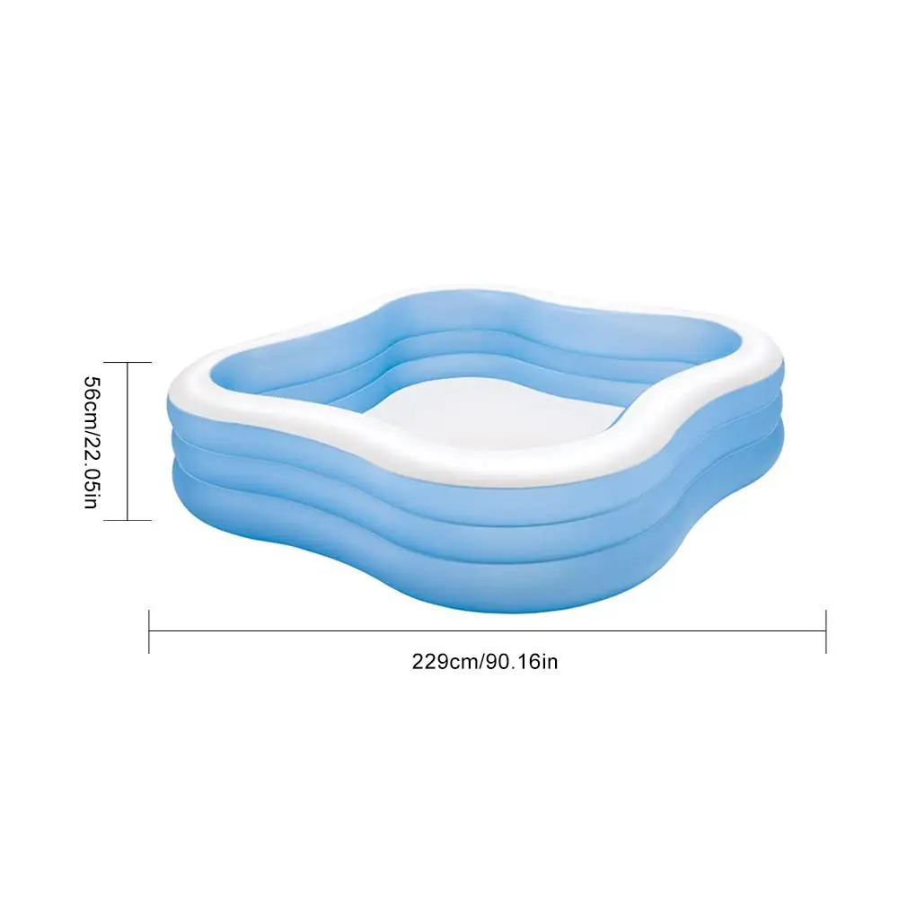 

Framed Swim Center Family Inflatable Pool Plum Blossom Type Above Ground Pool Large Swimming Pool For Kids Adult Outdoor Big