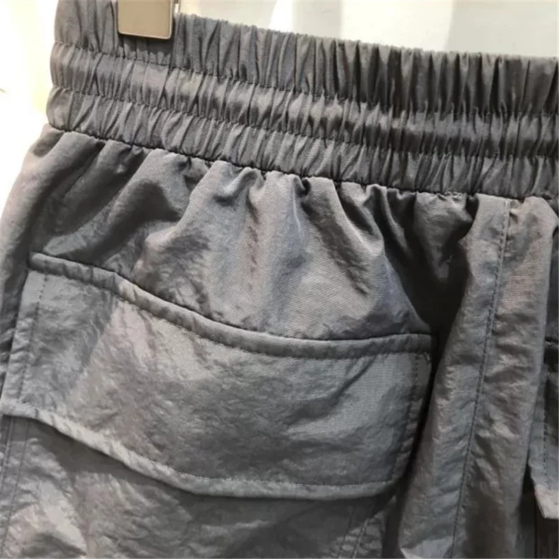 

Summer Men's And Women's Casual Drawstring Frosted High Quality Kanye Loose Five Point Sports Shorts M-XL